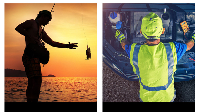 Перчатки для рыбалки на открытом воздухе, волшебный ремешок, без пальцев, светодиодный фонарь, чехол для выживания, кемпинга, пешего туризма, велоспорта, спасательные перчатки